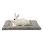 SOMAHE 3D Snow Fleece Small Animal Bed Grey 10x13.7x1 Inch