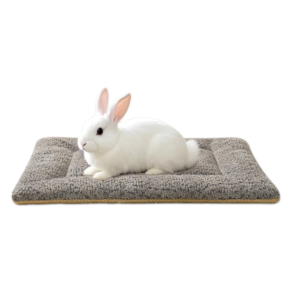 SOMAHE 3D Snow Fleece Small Animal Bed Grey 10x13.7x1 Inch