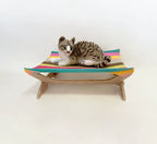 Dog Bed Cool-air DesignRaised Off The Ground To Prevent Rainbow Canvas Cat Bed