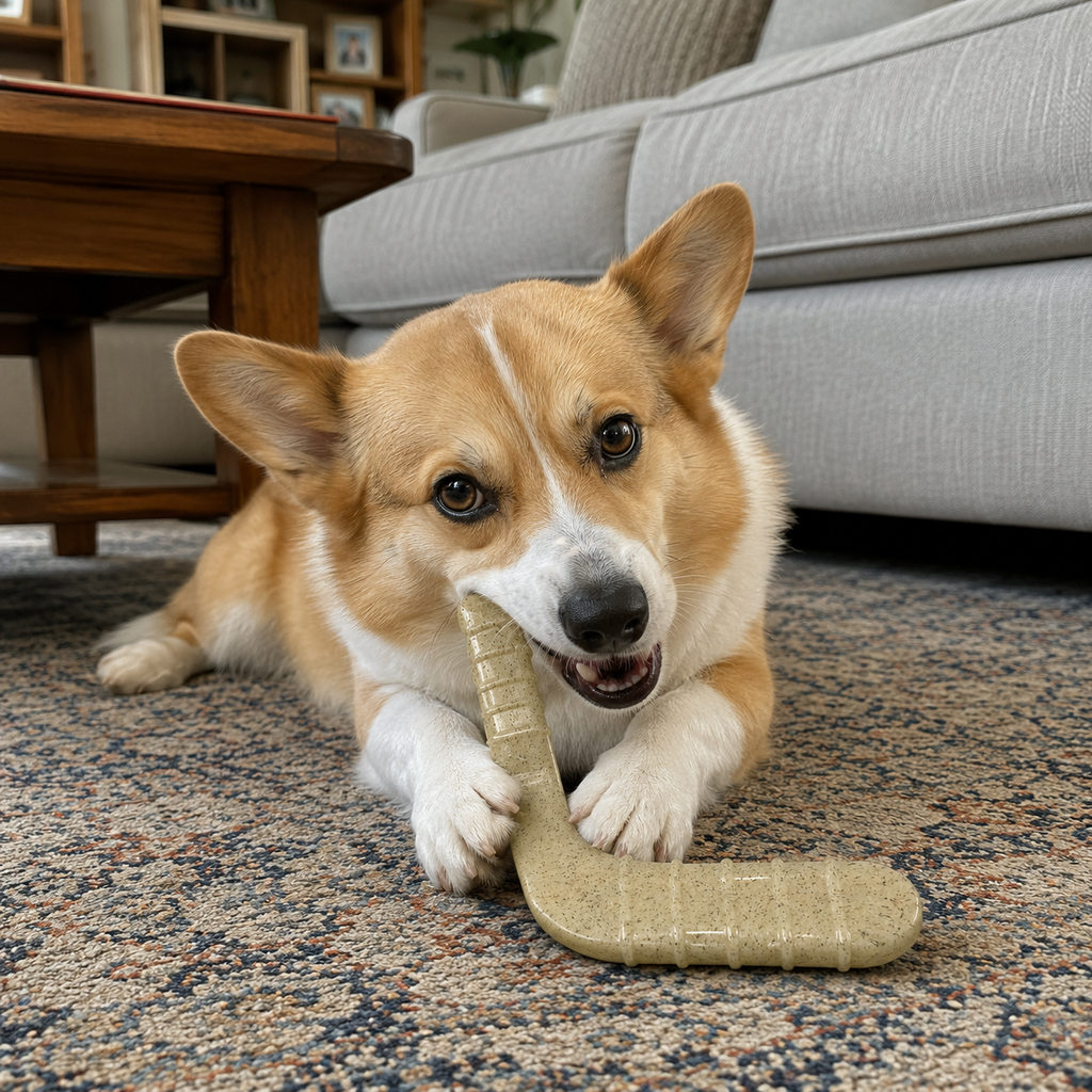 Hockey Stick Nylon Dog Chew Toy - Ultra-Durable for Aggressive Chewers USA