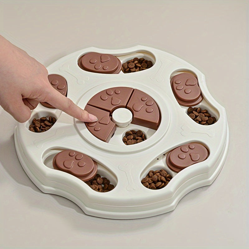 Interactive Slow Food Bowl For Pets For Dogs And Cats Training And Slow Feeding Assistant Non-electric Plastic Intelligence Game Stimulates Intelligence And Good Habits Multi-stage Challenge, Foo