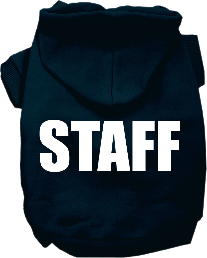 Halloween Pet Costume Hoodie Screen Printed, "Staff"