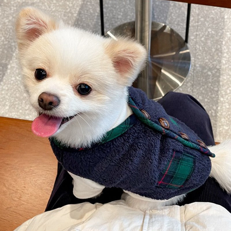 For Autumn And Winter, Puppies, Two-legged Vests, Small And Medium-sized Dogs, Fleece Jackets, Cat Coats, Scarves, Pet Clothes