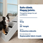 Dog Stairs for Bed Foldable Pet Steps Non Slip Portable 20 25 Inch