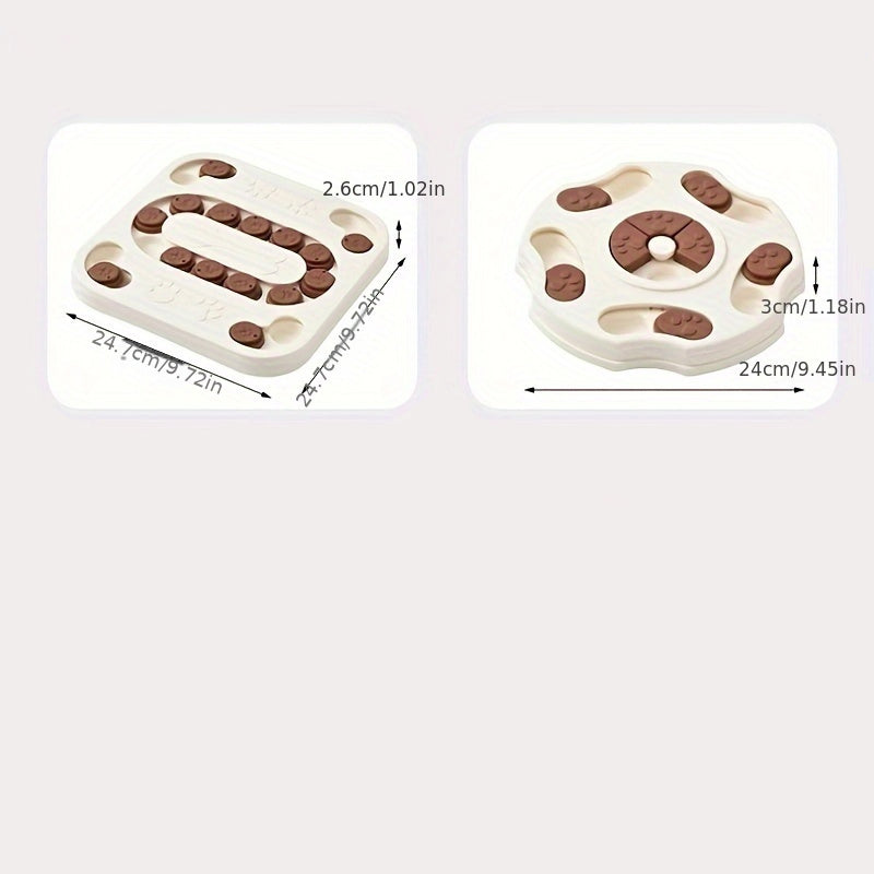 Interactive Slow Food Bowl For Pets For Dogs And Cats Training And Slow Feeding Assistant Non-electric Plastic Intelligence Game Stimulates Intelligence And Good Habits Multi-stage Challenge, Foo