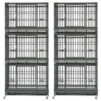 37" Stackable Heavy Duty Dog Crate 371D07