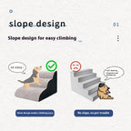 Household Small Dog Stairs Wave Pet Stairs