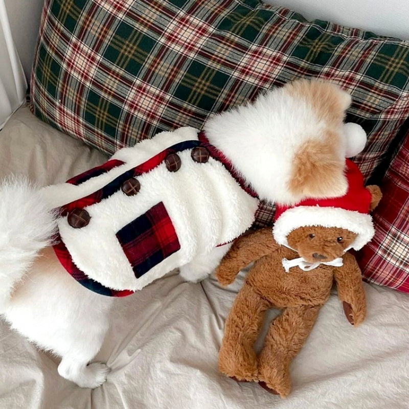 For Autumn And Winter, Puppies, Two-legged Vests, Small And Medium-sized Dogs, Fleece Jackets, Cat Coats, Scarves, Pet Clothes
