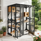 Outdoor Cat Enclosure Fir Wood Catio