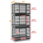 37" Stackable Heavy Duty Dog Crate 371D07