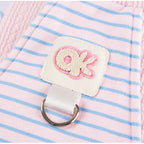 Cute Striped Dog Shirts With Belt Loops, Soft Knitted Pet Clothes For Puppies And Cats, Fashionable Puppy Clothing
