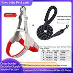 Dog Leash Wholesale Cross-Border New Vest-Style Harness Breathable Y-Shaped Reflective Thickened Outdoor Dog Walking Leash