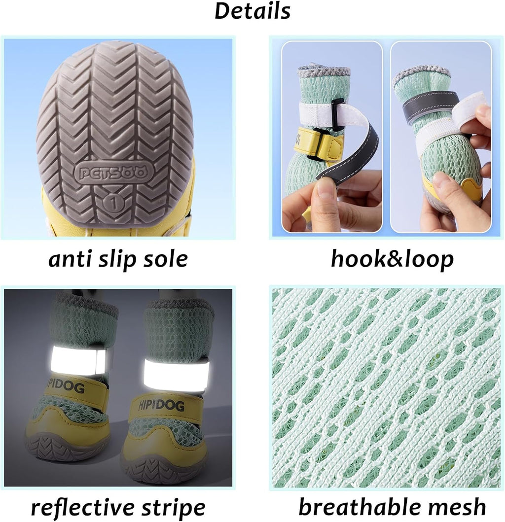 Breathable Mesh Dog Shoes | Non-Slip Summer Pet Boots