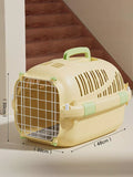 Portable Ventilated Pet Carrier Travel Cage