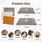 SOMAHE 3D Snow Fleece Small Animal Bed Grey 10x13.7x1 Inch