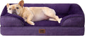 EHEYCIGA Orthopedic Dog Beds for Extra Large Dogs 44x32Inch, Waterproof Memory Foam XL Pet Bed with Sides, Non-Slip and Egg-Crate Foam Big Dog Couch Bed with Washable Removable Cover, Grey
