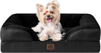 EHEYCIGA Orthopedic Dog Beds for Extra Large Dogs 44x32Inch, Waterproof Memory Foam XL Pet Bed with Sides, Non-Slip and Egg-Crate Foam Big Dog Couch Bed with Washable Removable Cover, Grey