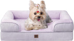 EHEYCIGA Orthopedic Dog Beds for Extra Large Dogs 44x32Inch, Waterproof Memory Foam XL Pet Bed with Sides, Non-Slip and Egg-Crate Foam Big Dog Couch Bed with Washable Removable Cover, Grey
