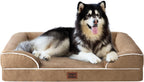 EHEYCIGA Orthopedic Dog Beds for Extra Large Dogs 44x32Inch, Waterproof Memory Foam XL Pet Bed with Sides, Non-Slip and Egg-Crate Foam Big Dog Couch Bed with Washable Removable Cover, Grey