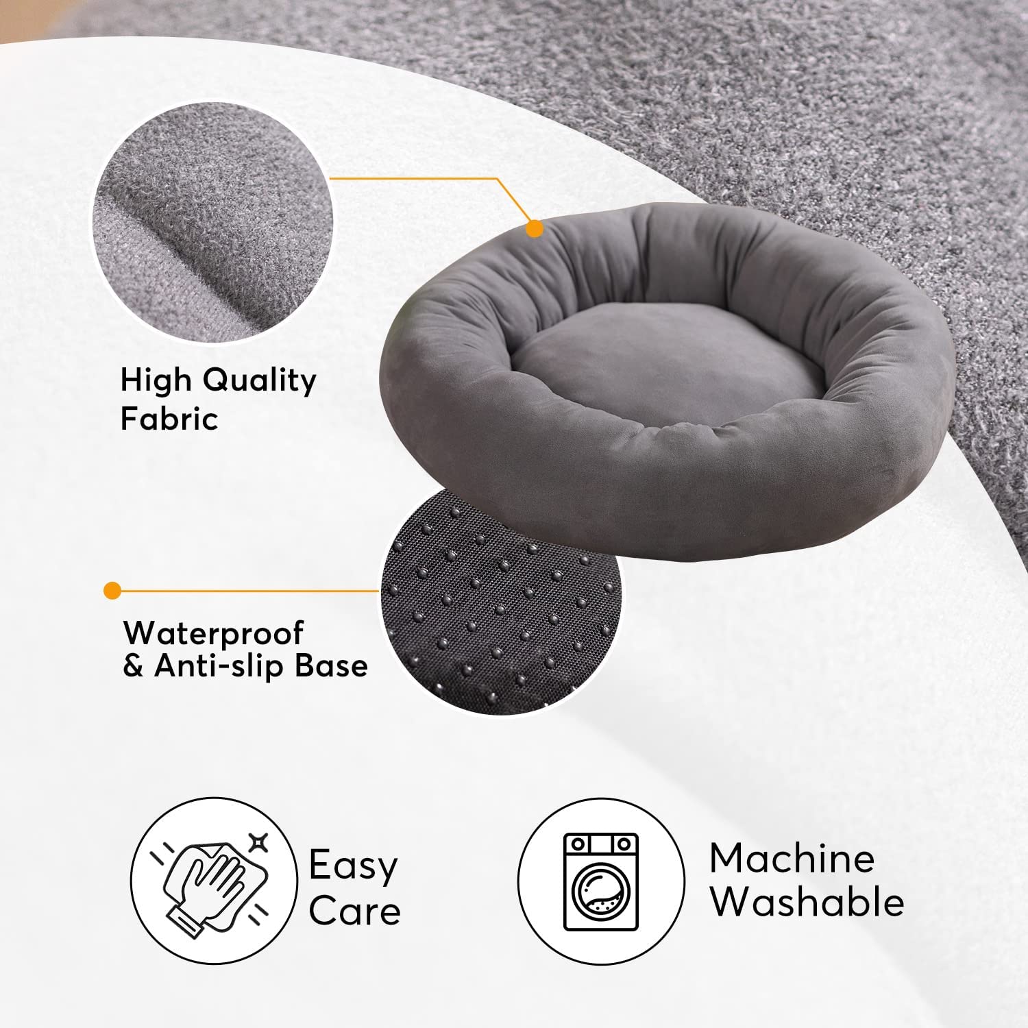 Kasentex Soft Dog Bed - Cozy Pet Bed Cushion