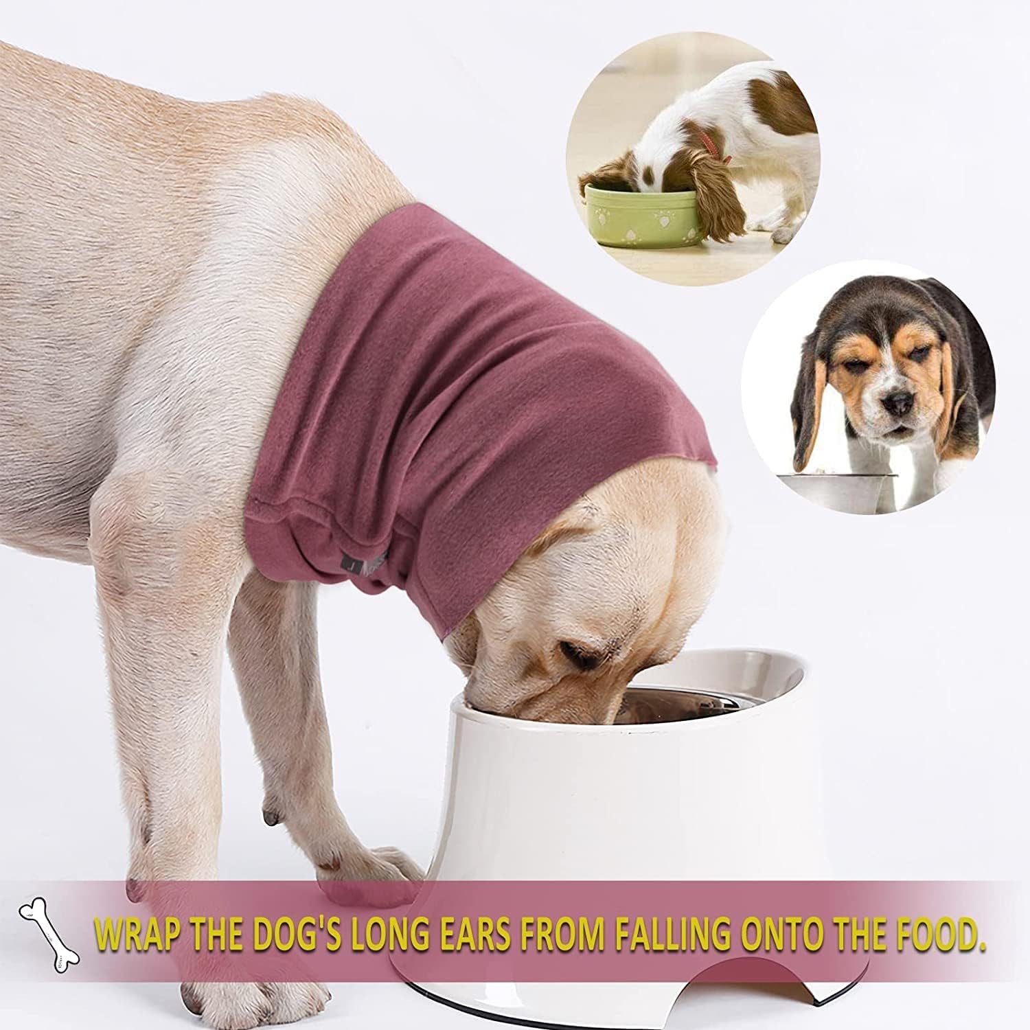 Anxiety Calming Dog Earmuff Protector Hoodie Thunder Grooming Fireworks Calming Band for Dogs & Cats