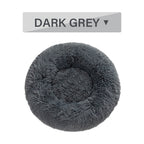 Fluffy Donut Calming Pet Bed — 16 Colors, Sizes S–XL