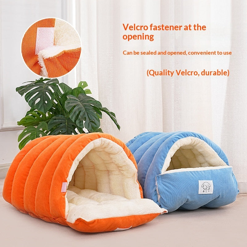 Three Dimensional Fenced Cat Bed Winter Proof Thickened For Warmth