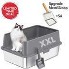 XXL 304 Stainless Steel Cat Litter Box