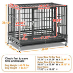 37" Stackable Heavy Duty Dog Crate 371D07