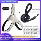 Dog Leash Wholesale Cross-Border New Vest-Style Harness Breathable Y-Shaped Reflective Thickened Outdoor Dog Walking Leash