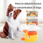 Dog Puzzle Feeder Interactive Pet Food Treat Dispenser Cartoon Duck Design Anti-slip Pets Automatic Feeder Toys For Dog Training Pet Products