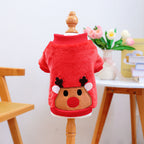 Pet Dog And Cat Clothing Festive Red Outfits