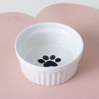 Cat Bowl Ceramic Double Bowl Water Bowl Tall Diagonal Pet Bowl supplies