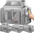 Expandable Pet Carrier Airline Approved Soft Sided Cat Dog Carrier