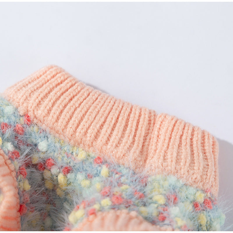 Autumn And Winter Pet Sweaters, Three-dimensional Bear Floral Yarn, Small And Medium-sized Dog Bichon Frise Yorkshire Terrier Pullover, Cat And Dog Clothes