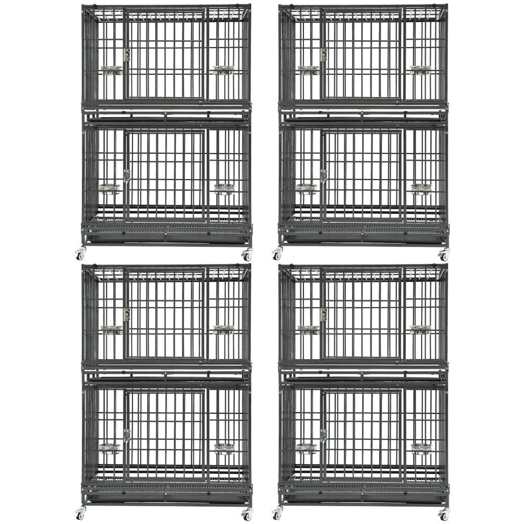 37" Stackable Heavy Duty Dog Crate 371D07