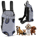 Dog Carrier Backpack Legs Out Front Pet Backpack Carrier Travel Bag Adjustable Shoulder Straps for Hiking Camping Shopping Biking