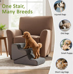 Dog Ramp for Bed Foldable 2 in 1 Stairs Foam Non Slip Pet Steps