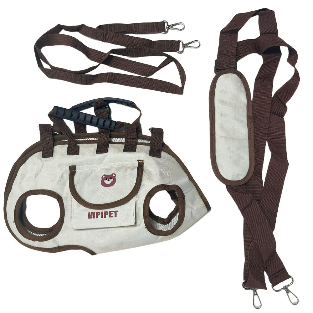 Set Of 3 Outdoor Traction Backpacks For Dogs, Featuring A Portable And Breathable Design, Including A Leash And Harness For Both Cats And Dogs, Suitable For Carrying Or As A Crossbody Bag, Ideal For P