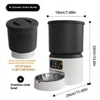 4L Smart Feeder Pet Cat Dog Timing Remote Monitoring