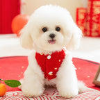 Autumn And Winter Dog New Year's Festive Tang Suits, Cat New Year's Clothing, Teddy Warm Four-legged Cotton Jackets, Pet Dog Clothes