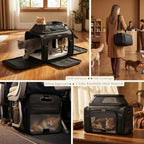 Expandable Pet Carrier Airline Approved Soft Sided Cat Dog Carrier