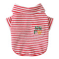 Autumn And Winter New Two-legged Warm Fleece Clothing For Pets, Small And Medium-sized Dogs, Dogs, Cats, Bichon Frises And Puppies, Striped Clothes