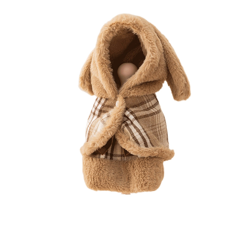 Two-piece Set Of Dog Clothes For Winter Warmth, Small Dog Teddy Bichon Frise Warm Cotton Coat Skirt, Cat Pet Clothes