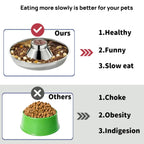 Stainless Steel Puppy Weaning Bowls,Cat Bowls For Food Water,Multiple Puppies Feeder Whelping Dishes,Litter Feeding Station Pans For Small Dogs Cats Eating At Same Time-Small Medium Large Size