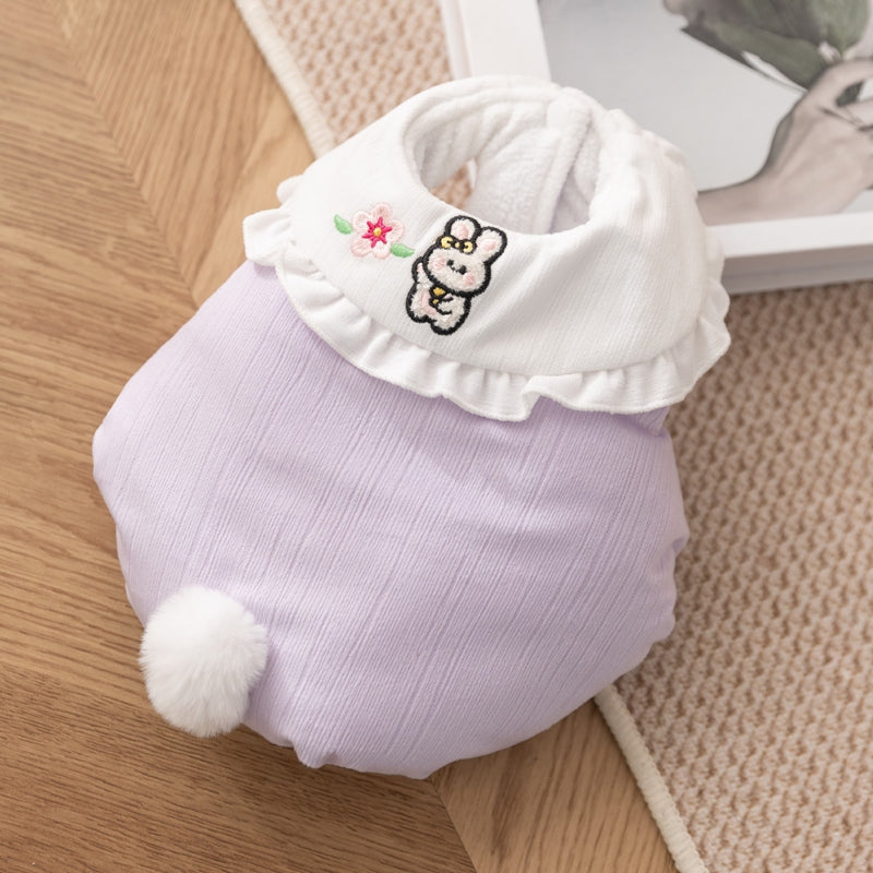 Wholesale Of Pet Clothes, Small Dog Clothes, Cute Little Rabbit Tails, Cotton-padded Clothes, Bichon Frise, Teddy Cat And Dog Clothes