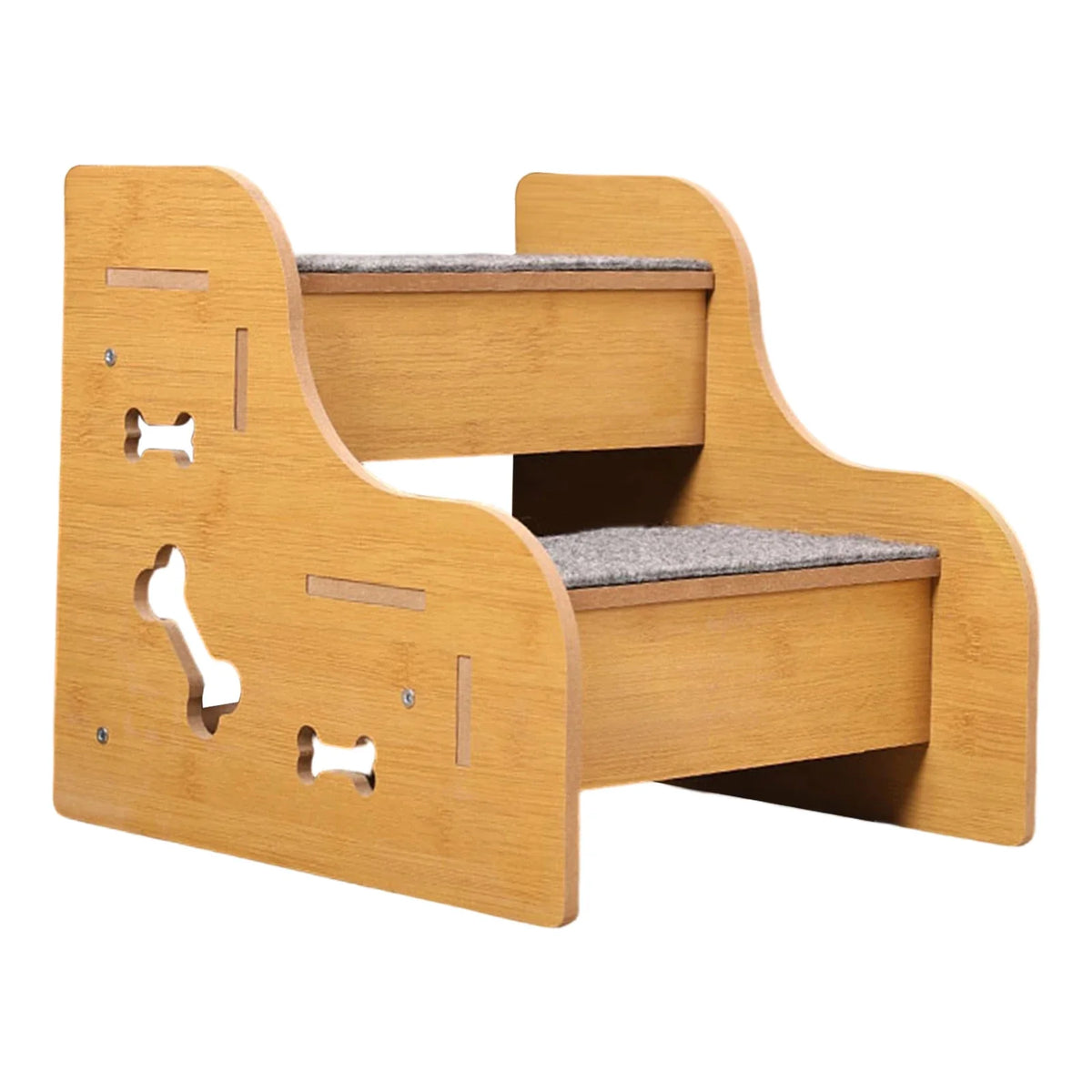 2/3/4 Step Wooden Pet Stairs Non Slip Dog Climbing Ladder for Small Dogs Cats Older Animals Climbing Ramp Pet Supplies