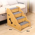 2/3/4 Step Wooden Pet Stairs Non Slip Dog Climbing Ladder for Small Dogs Cats Older Animals Climbing Ramp Pet Supplies