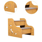 2/3/4 Step Wooden Pet Stairs Non Slip Dog Climbing Ladder for Small Dogs Cats Older Animals Climbing Ramp Pet Supplies