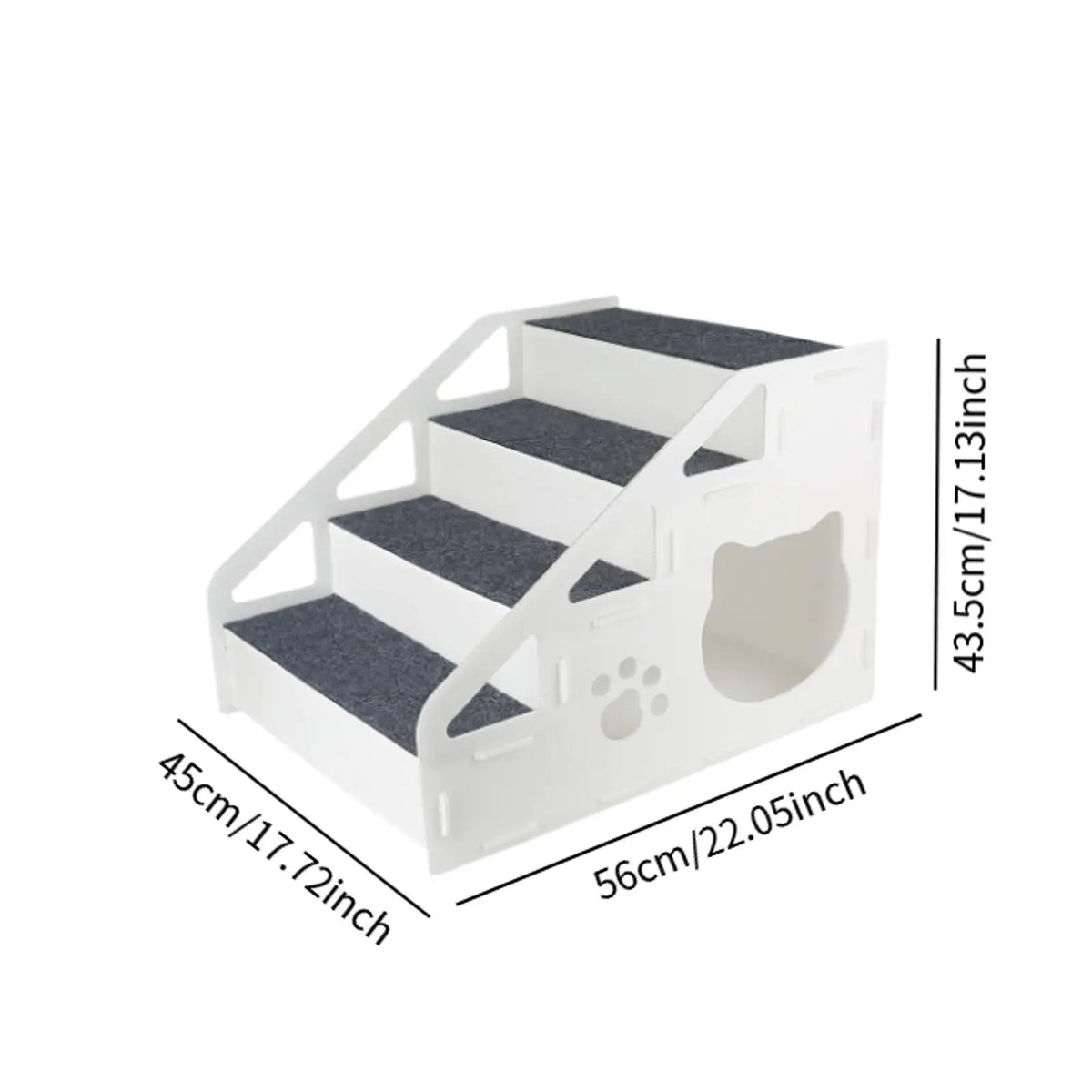 Portable Pet Stairs Detachable Dog Ramp Ladder for Small Older Dogs Cars Beds Sofas Indoor Outdoor Use
